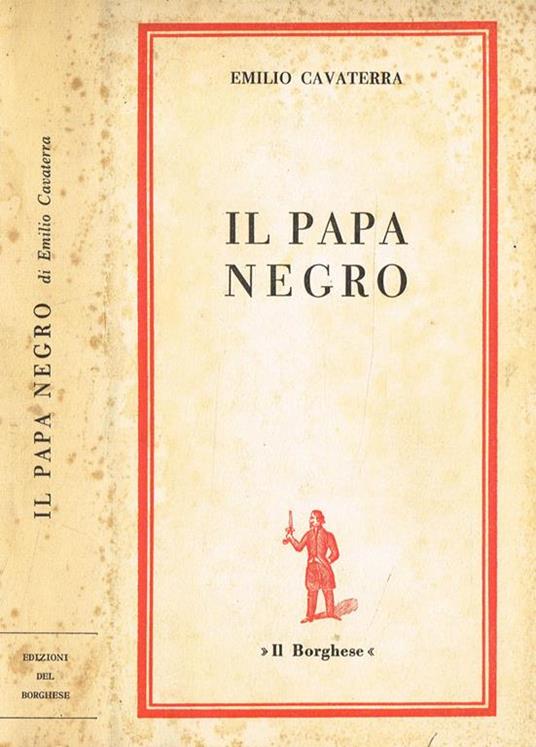 Il Papa Negro - Emilio Cavaterra - copertina
