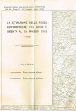 La situazione delle forze contrapposte fra adige e brenta al 15 maggio 1916. Tav. 20, L'esercito italiano nella grande guerra