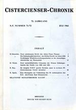 Cistercienser-Chronik N.71/72 del 1965