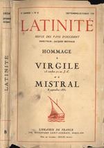 Latinité-Anno II n. 8. Hommage a Virgile et a Mistral