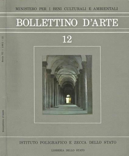 Bollettino D' Arte n. 12 - copertina