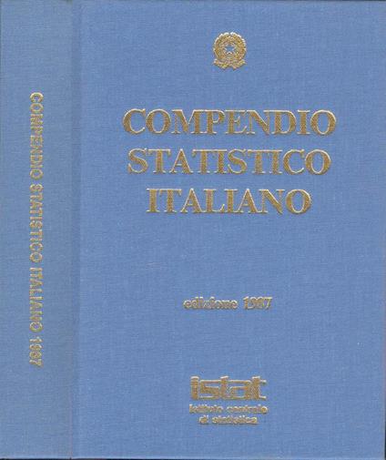 Compendio statistico italiano. Edizione 1987 - copertina