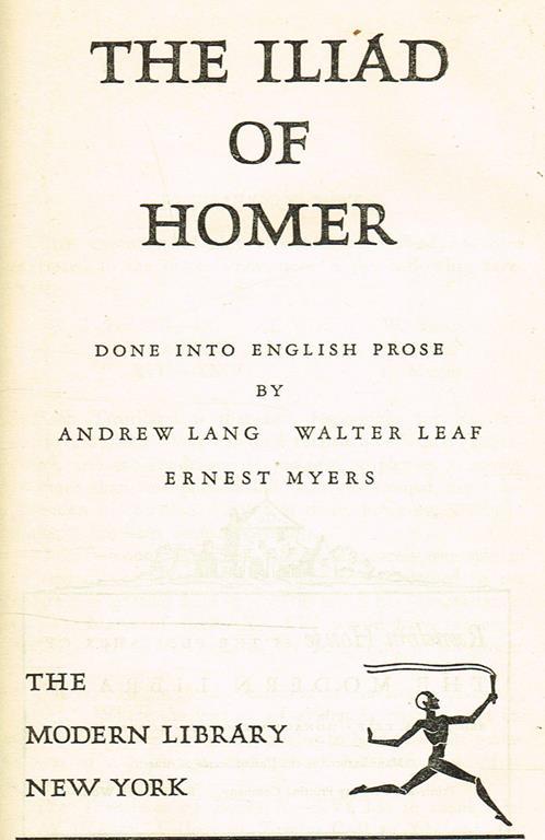 The Iliad - Omero - copertina