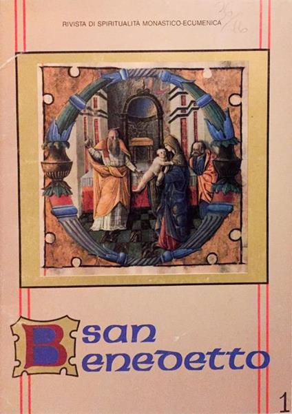 San Benedetto 1988. Rivista bimestrae di spiritualità monastica, ecumenica e intereligiosa - copertina