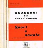 Quaderni del Tempo Libero Anno V N. 1-2 5-6 7-8 9-10 11-12