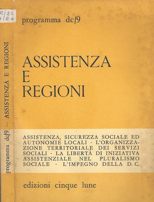 Assistenza e regioni - copertina