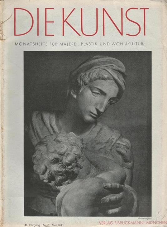 Die Kunst. Monatshefte fur Malerei, Plastik und Wohnkultur N. 8 - copertina