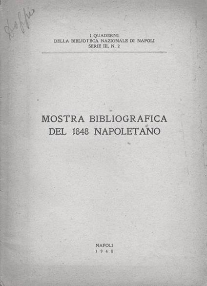 Mostra Bibliografica del 1948 Napoletano - copertina
