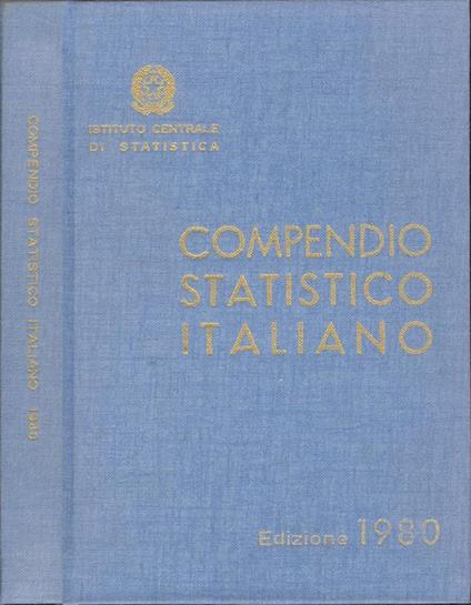 Compendio statistico italiano. Edizione 1980 - copertina