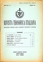 Rivista Teosofica Italiana. RASSEGNA MENSILE DELLA SOCIETà TEOSOFICA ITALIANA