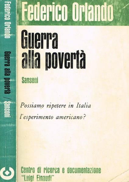 Guerra Alla Povertà - Federico Orlando - copertina