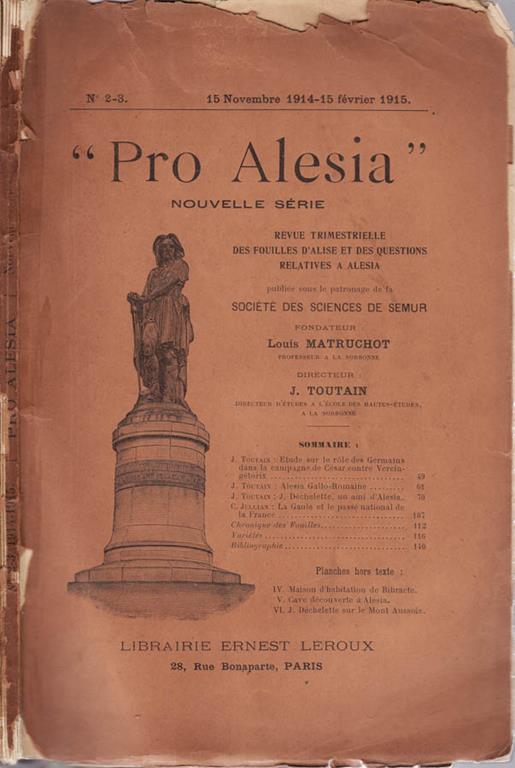 Pro alesia. Nouvelle serie - copertina