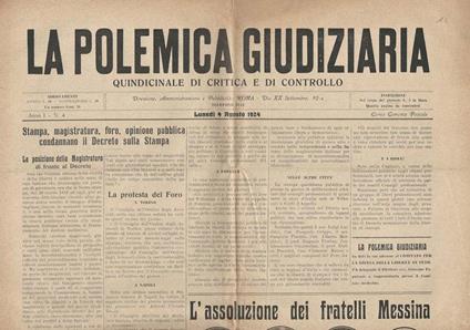La Polemica Giudiziaria N. 4 - copertina