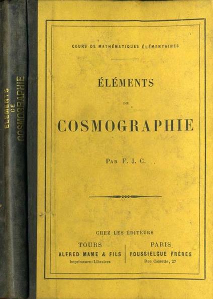 Elements De Cosmographie - copertina