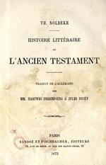Histoire litteraire de l'ancien testament