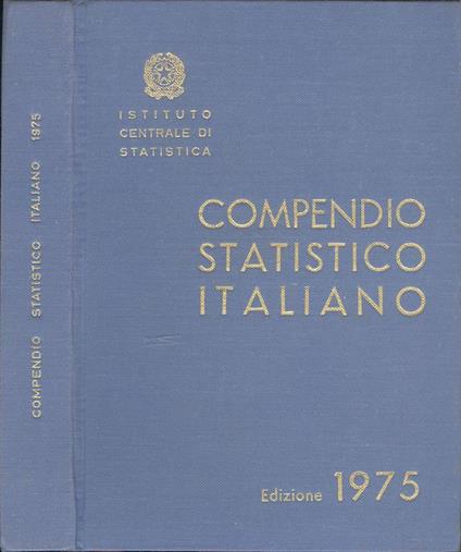 Compendio statistico italiano. Edizione 1975 - copertina