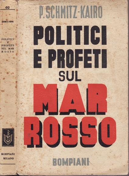 Politici e profeti sul mar rosso - copertina