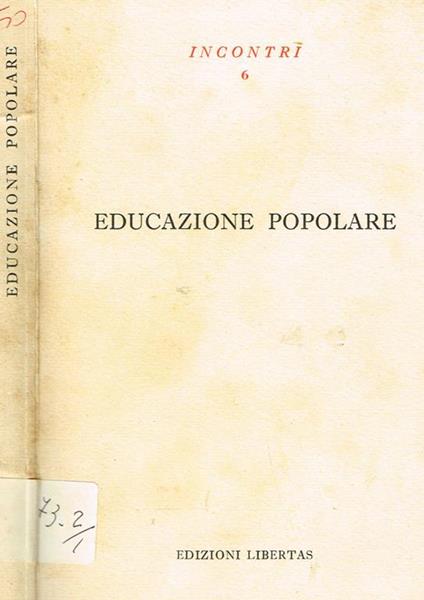 Educazione popolare - copertina