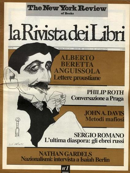 La Rivista dei Libri Dal N.1 Al N.9 del 1992 - copertina