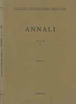 A. I. O. N. : Annali Vol 54 Fasc. 4. Rivista del Dipartimento di Studi Asiatici e del Dipartimento di Studi e Ricerche su Africa e Paesi Arabi