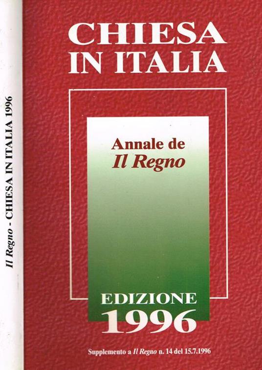 Chiesa in italia. Annale de il regno - copertina