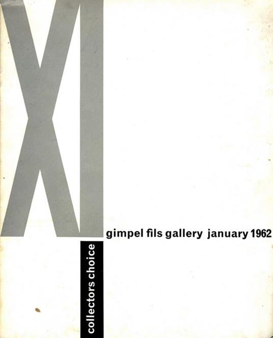 Gimpel Fils Gallery January 1962 - copertina