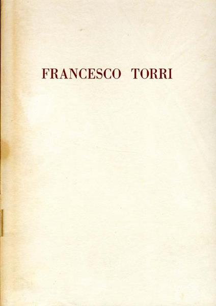 Francesco Torri - copertina