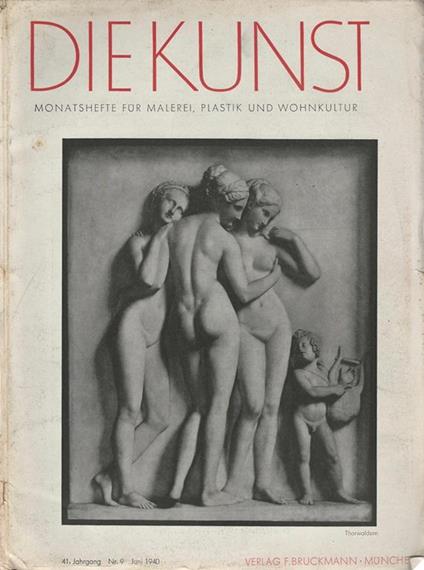 Die Kunst. Monatshefte fur Malerei, Plastik und Wohnkultur N. 9 - copertina