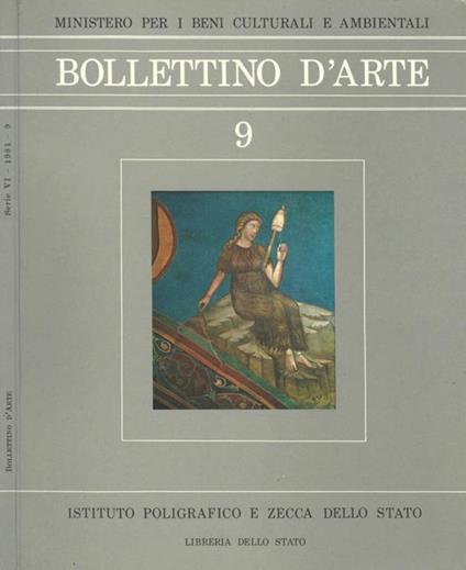 Bollettino D' Arte n. 9 - copertina
