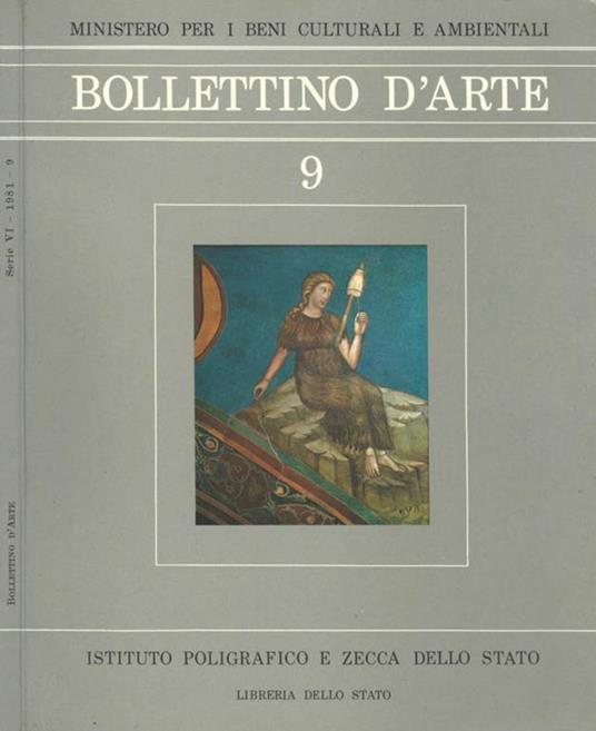 Bollettino D' Arte n. 9 - copertina
