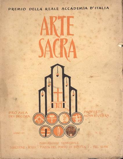 Arte sacra n.1 - copertina
