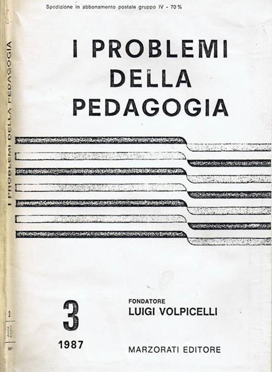 I Problemi della Pedagogia - copertina
