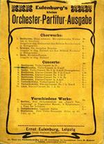 Chorwerke, Concerte, Verschiedene Werke