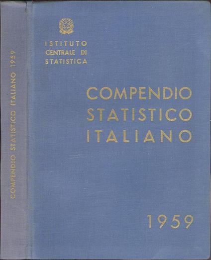 Compendio statistico italiano. 1959 - copertina