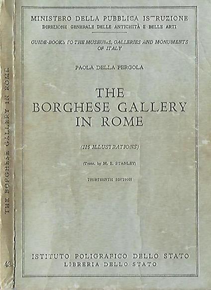 The Borghese Gallery in Rome - Paola Della Pergola - copertina