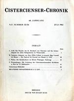 Cistercienser-Chronik N.55/56 del 1961