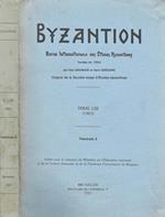 Byzantion TOME LII fascicule 2. Revue internationale des études Byzantines