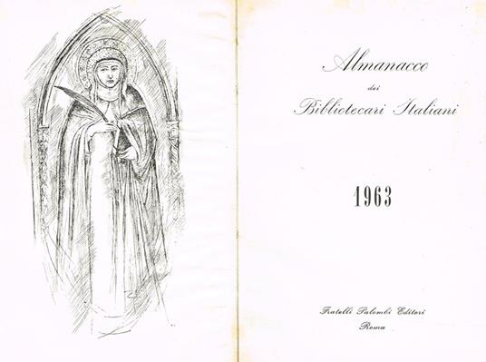 Almanacco Dei Bibliotecari Italiani 1963 - copertina