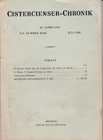 Cistercienser-Chronik. N.F. 43/44- July 1958. 65. Jahrgang