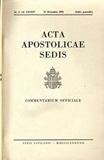 Acta Apostolicae Sedis Anno 1992 Indice Generale. Commentarium Officiale