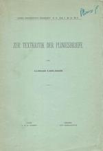Zur textkritik der Pliniusbriefe