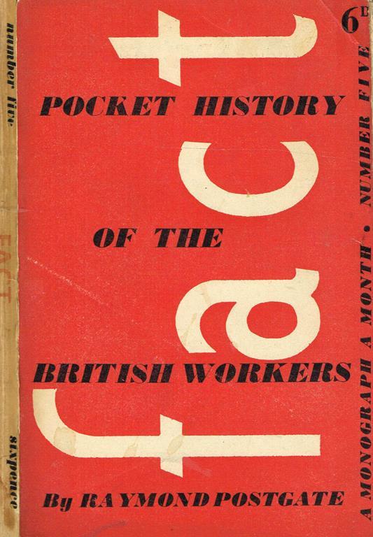 Pocket History Of The British Workers - Raymond Postgate - copertina