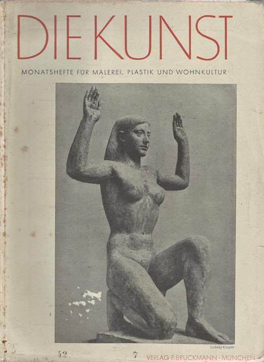 Die Kunst. Monatshefte fur Malerei, Plastik und Wohnkultur N. 7 - copertina