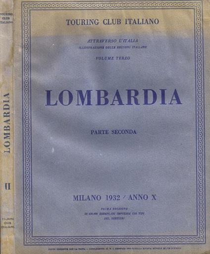 Lombardia. Parte Seconda - copertina