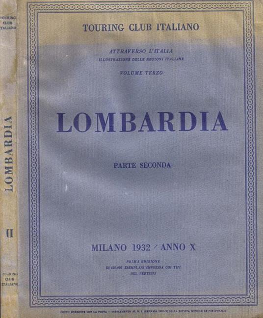 Lombardia. Parte Seconda - copertina