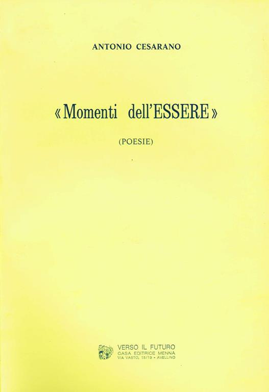 Momenti dell'Essere - Antonio Cesarano - copertina