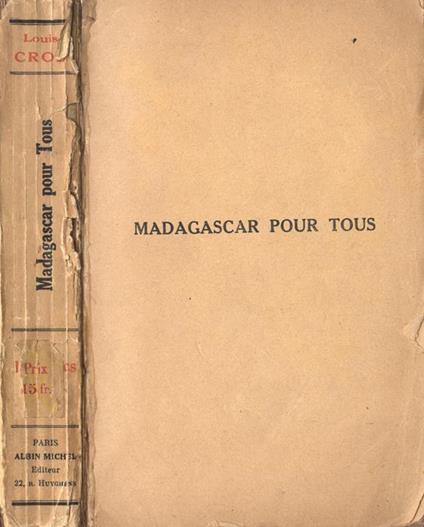 Madagascar pour tous - Louis Cros - copertina