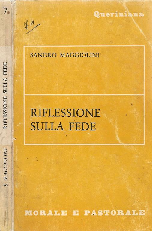 Riflessioni sulla fede - Sandro Maggiolini - copertina