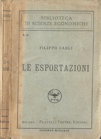 Le Esportazioni - Filippo Carli - copertina