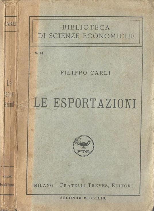 Le Esportazioni - Filippo Carli - copertina